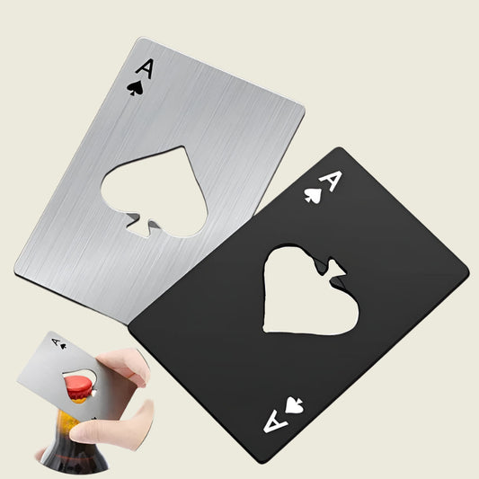 Poker Shaped Bottle Opener